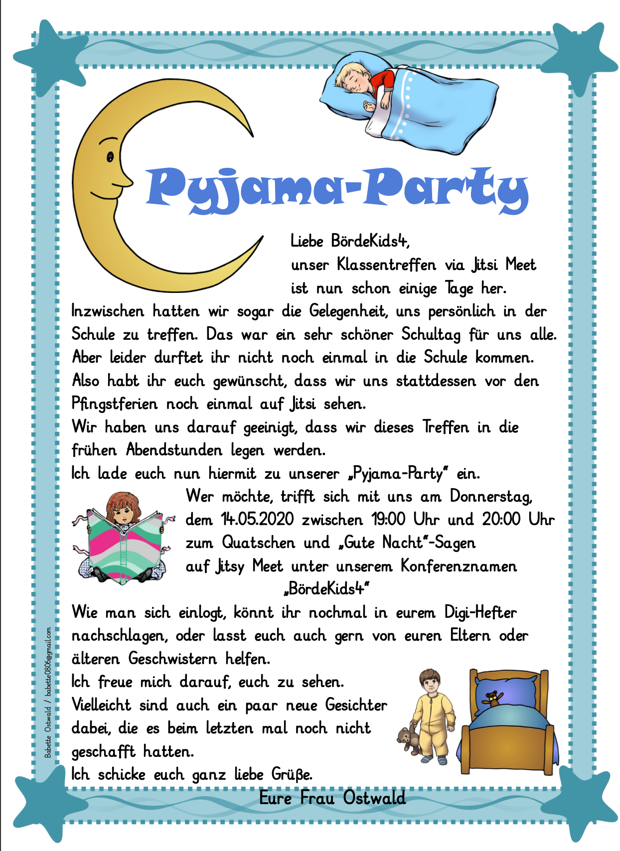 Philosophie Stich Schleim pyjama party einladungskarten text Sektor